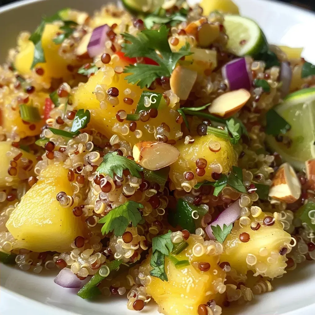Mango Pineapple Quinoa Salad