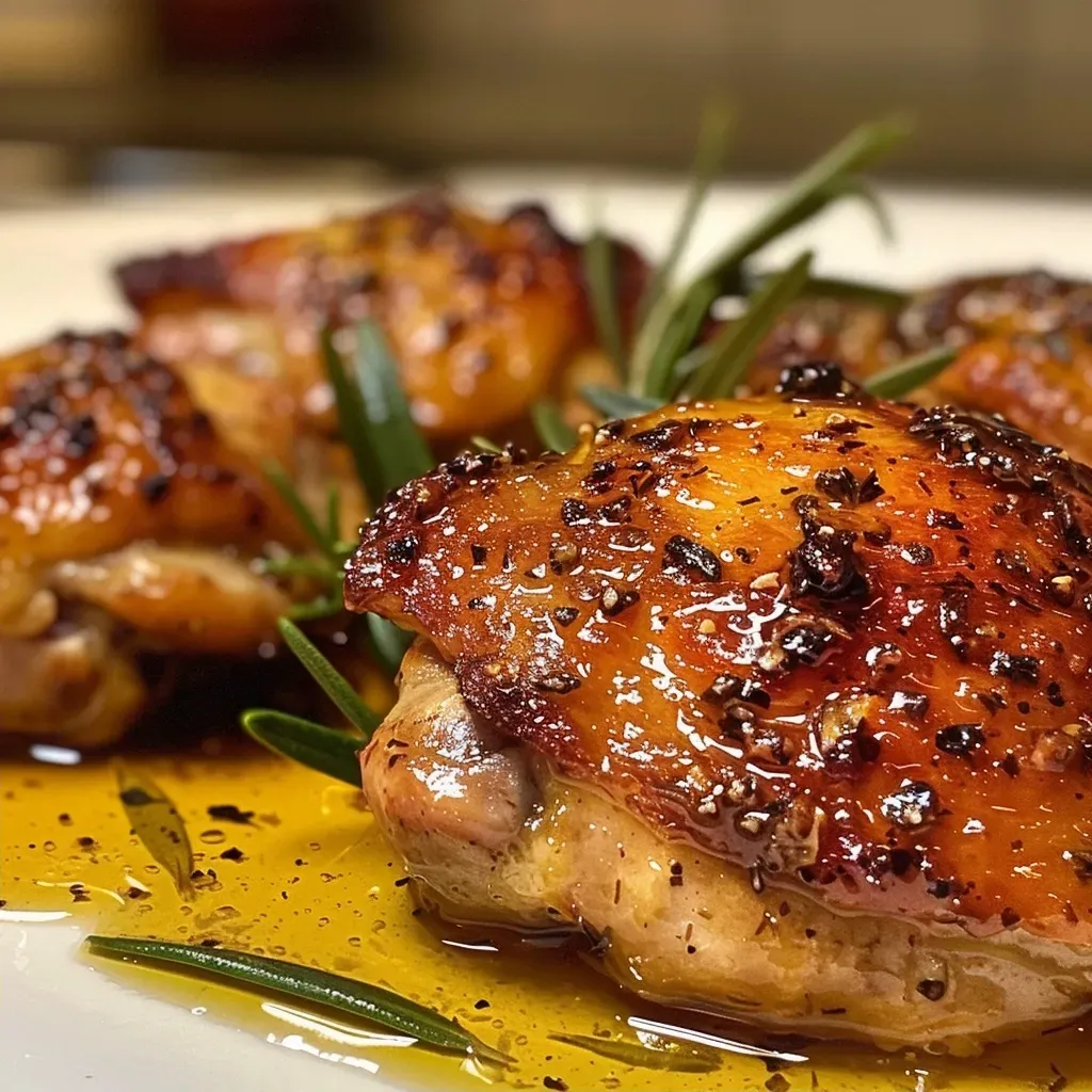 Muslos de pollo horneados con miel y mostaza » Trufaychocolate