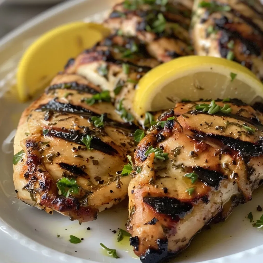 Pollo a la Parrilla al Estilo Griego