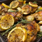 Pollo al limón y romero