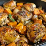 Pollo y Batata al Sartén