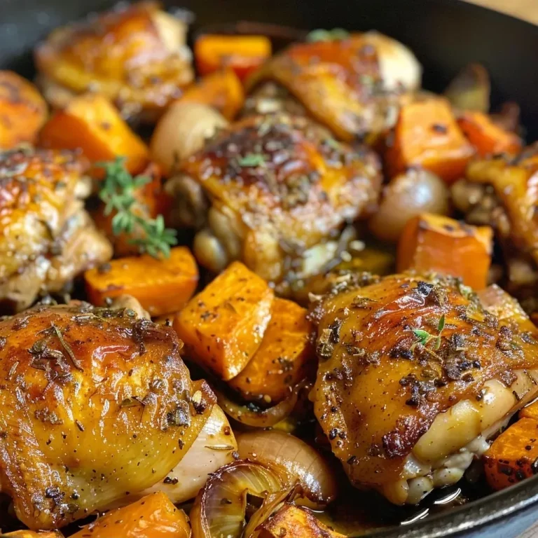Pollo y Batata al Sartén
