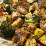 Poulet Cajun et légumes en papillote