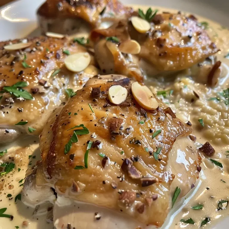 Receta Casera: Pollo Con Crema De Almendras, ¡Un Manjar!