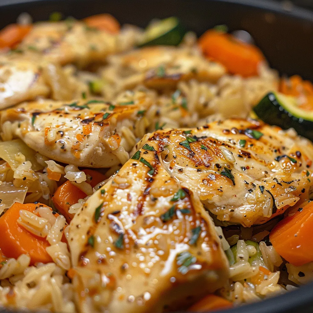 Cómo preparar arroz integral con verdura y pollo en olla express