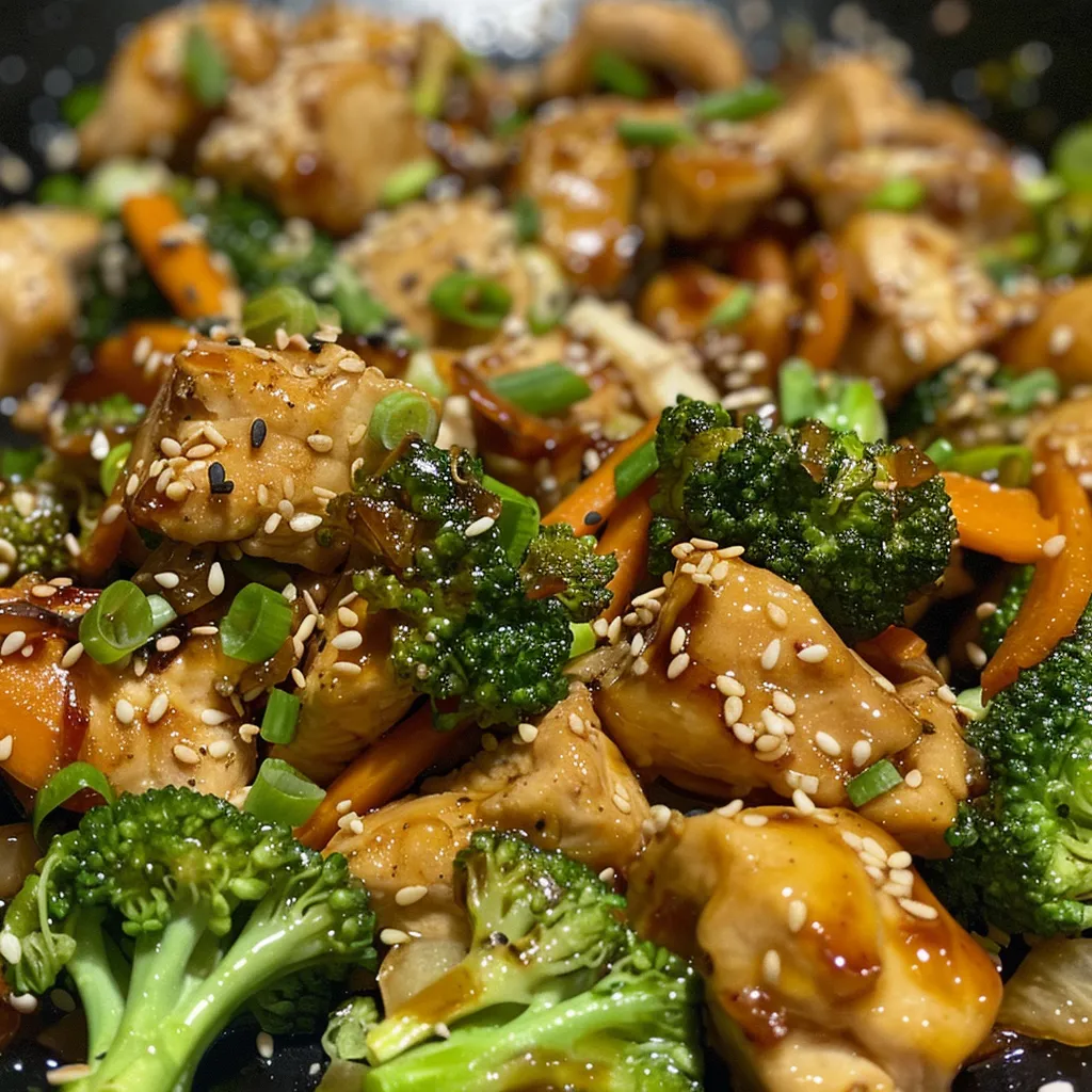 Receta de Brócoli con pollo salteado