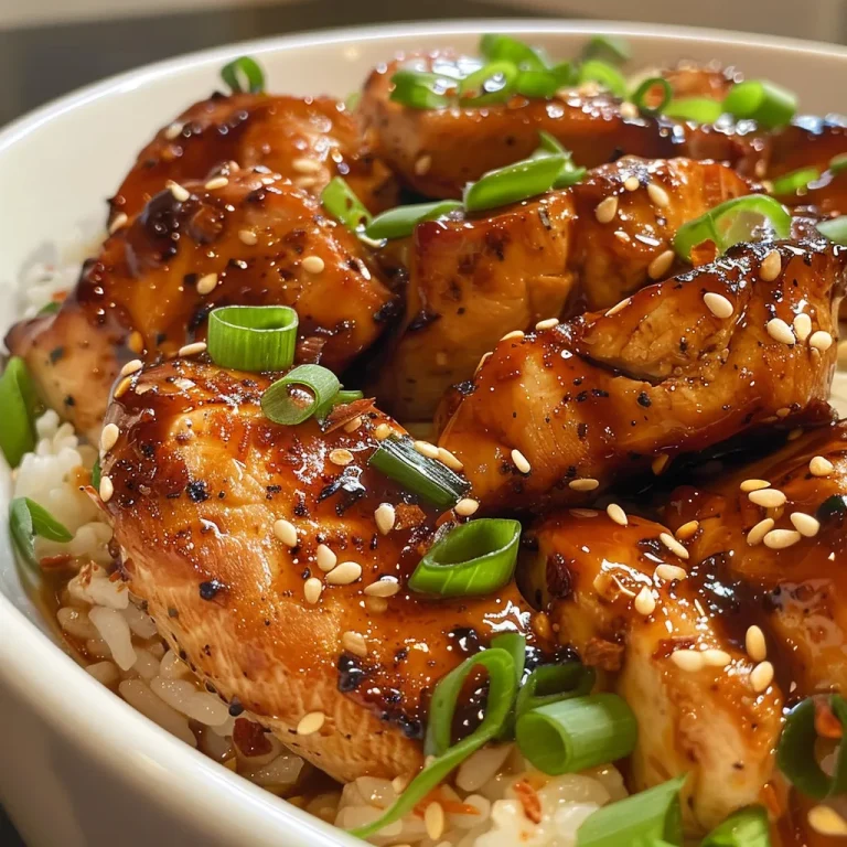 Pollo jugoso con miel y ajo fácil